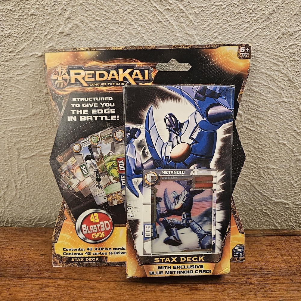 Brand New Redakai Conquer The Kairu Stax Deck 43 Blast 3D Cards Metanoid